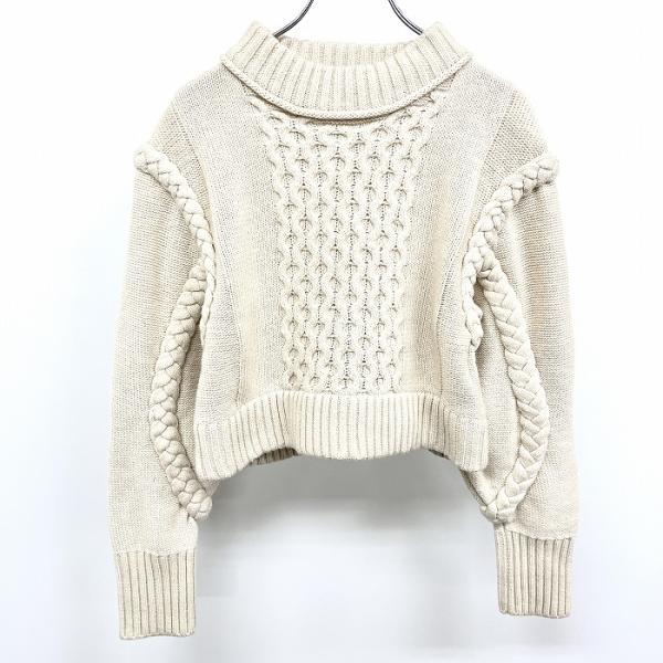 ZARA - 新品 ZARA リブケーブルニットセーター Mサイズの通販 by