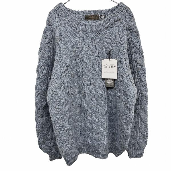LONG SLEEVE WOOL MIXED SHAGGY KNIT / ロングスリーブウール混