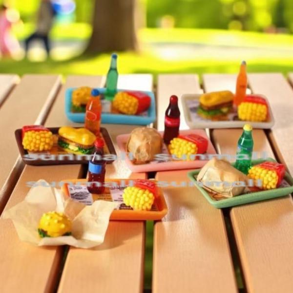 サイズ：トレーサイズ：約35×52mmハンバーガー：約12×16mmコーラ：約9×29mmホットドッグ：約13×22mmフライドポテト：約15×20mm※注: 本製品には多少の測定誤差がある場合がございますので、実際の商品を基準にしてくださ...