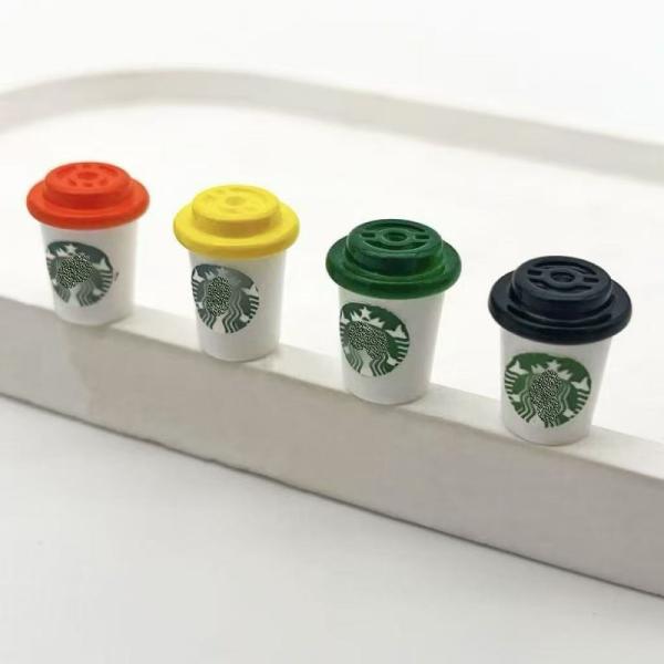 【1点のみ販売】【全4色から選択】ミニチュア ドリンクカップ ミニコーヒーカップ 約17mm ドールハウス ミニチュアフード カフェ 小物