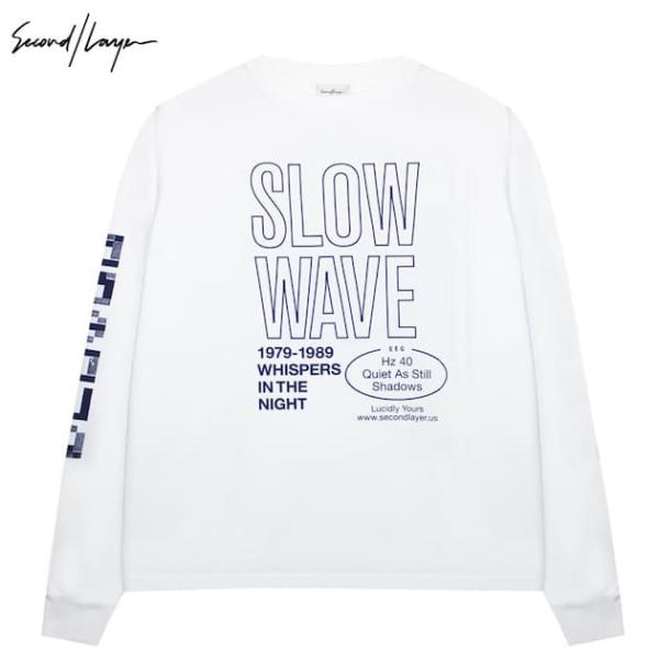 SECOND/LAYER (セカンド レイヤー) SPIRAL LONG SLEEVE T-SHIRT (WHITE