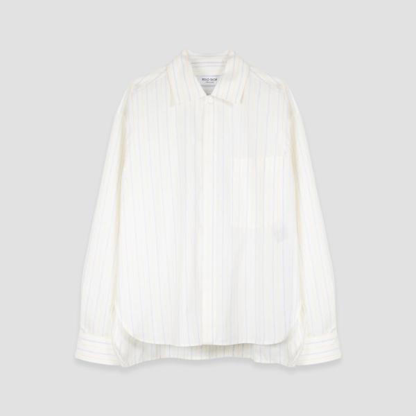 ROLD SKOV | FLORENCE SHIRT (BLUE & YELLOW STRIPES) 長袖 シャツ