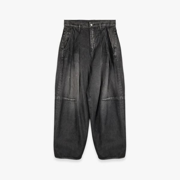 SHINYAKOZUKA（シンヤコヅカ） | PAINTED ORDINARY CITY BAGGY (BLACK