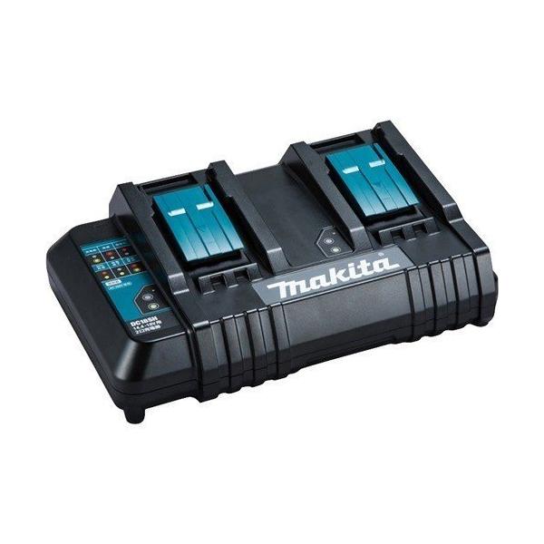 マキタ リチウムイオンバッテリ用2口充電器 DC18SH JPADC18SH 6.0Ahバッテリを2本同時で130分充電
