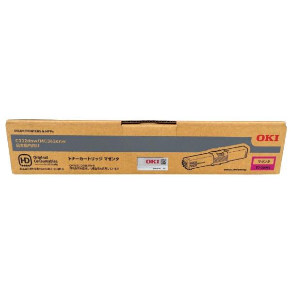 OKI トナーカートリッジ　マゼンタ　TC-C4AM1 沖データ OKI(沖データ)トナーカートリッジ TC-C4AM1 マゼンタ 純正