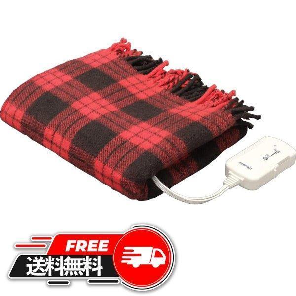 電気毛布 電気毛布 60×120㎝ 室温センサー EBK-1206-ZR レッド【前払い