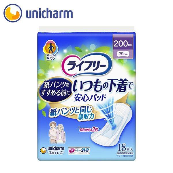 他サイト： ライフリー いつもの下着で安心パッド 200cc 18枚　ユニ・チャーム公式ショップ　osusumeの商品画像