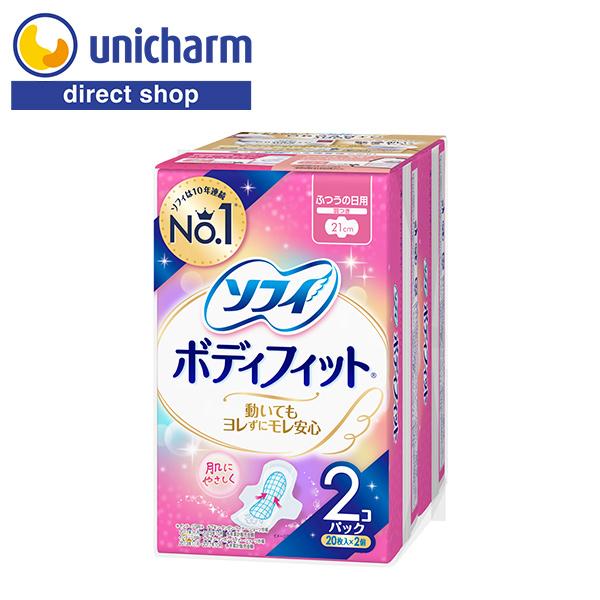 ソフィ（ユニ・チャーム） ソフィ ボディフィット 羽つき 20枚×2 ユニ