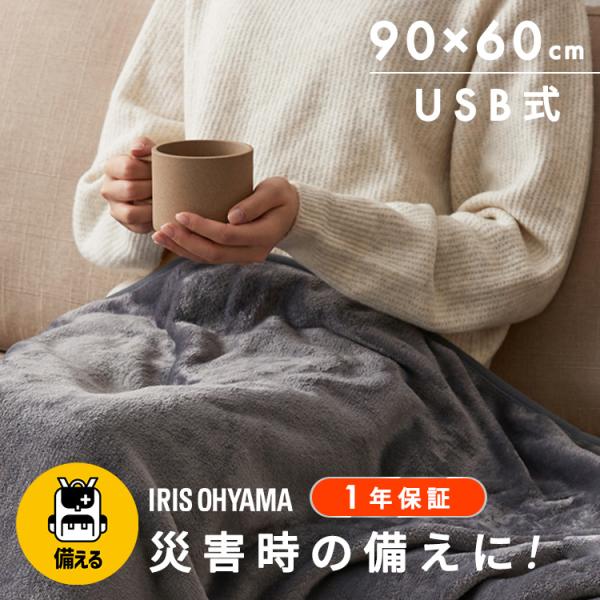 IRIS OHYAMA 電気毛布 電気敷き毛布 USB 洗える 電気ブランケット 敷