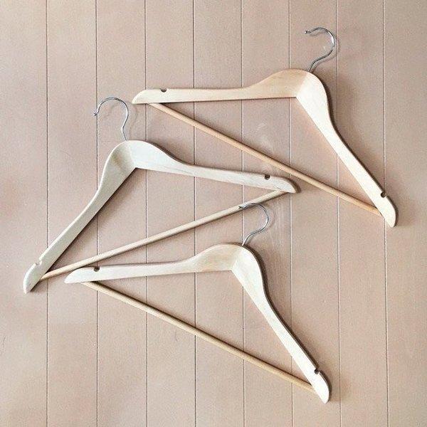 IRIS OHYAMA（アイリスオーヤマ） 木製ハンガー MH-5P 5本組×4個セット