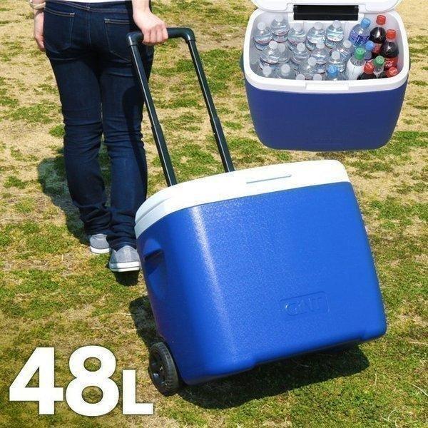 クーラーボックス 大型 保冷力 釣り 48l キャスター付き ハンドル アウトドア キャンプ 夏 海 運動会 スポーツ 大容量 持ち運び Cb G003 Bl ゆにでのこづち Yahoo 店 通販 Yahoo ショッピング
