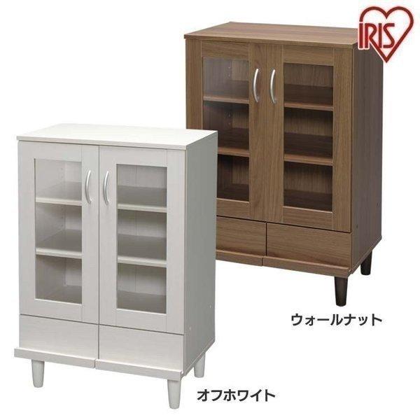 IRIS OHYAMA（アイリスオーヤマ） 食器棚 収納 おしゃれ 扉付き