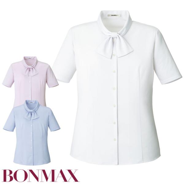 動きに心地よくフィットしてくれるニット素材なので、長時間着用しても疲れません。ミニチドリ柄の光沢が上品な印象を与えます。シワになりにくく、汚れが落ちやすい加工も。■品名・品番：半袖ブラウス（レディース／女性）　RB4566■カラー：6.ブル...