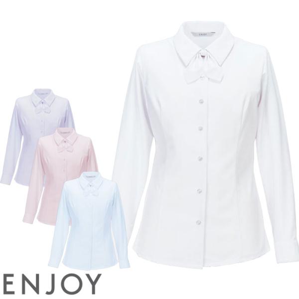 リボンは取り外しが可能で、首元をすっきり見せる開衿ブラウスとしても着られます。着やすさはそのままに、ニットの悩みだったダレ感を解消して、きれいな衿元をキープ。吸汗速乾素材なので、お手入れがラク。ノーアイロンでもOK！■品名・品番：長袖ブラウ...