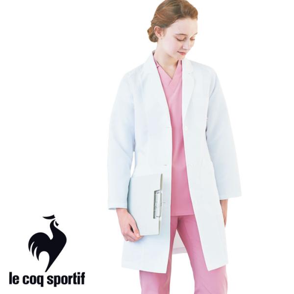 白衣　UQW4101 ルコックスポルティフ レディスドクターコート le coq sportif（ルコックスポルティフ） ドクターコート 医療 白衣