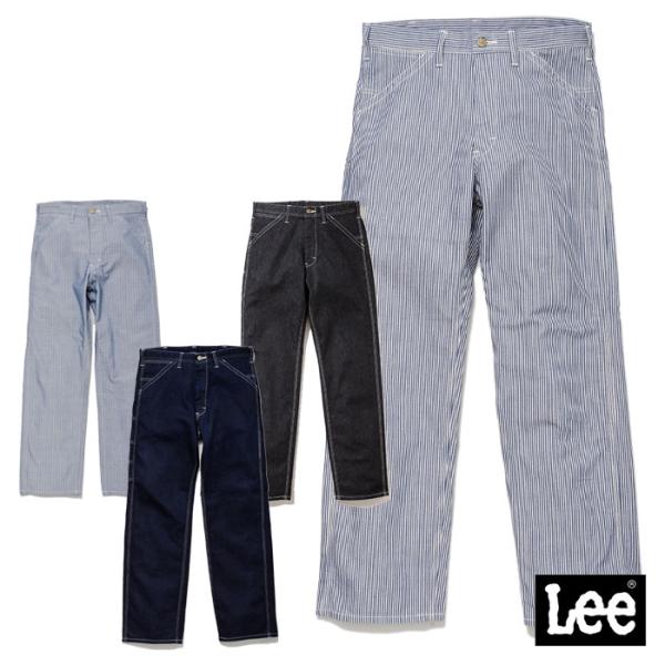 Lee LWP66001 メンズペインターパンツ ワークパンツ 作業服 作業ズボン デニム ヒッコリー ヘリンボーン カジュアル ストライプ インディゴ BONMAX 爆買