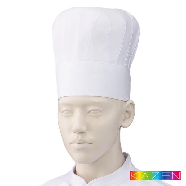 ■品名・品番：コック帽(高さ19cm)(2枚入)　471-50■カラー：ホワイト■サイズ：S:56cm　M:58cm　L:60cm　LL:62cm　3L:64cm/高さ19cm(7cm+12cm)■素材：葛城(綿100%・サンフォライズ加工...