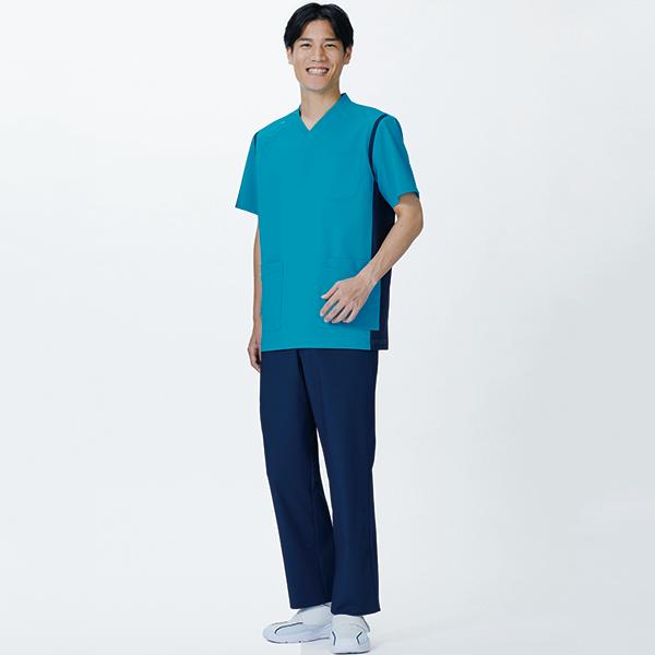 パンツ 845-40 メンズ ノータック 制菌 制電 吸汗 ストレッチ 透け防止