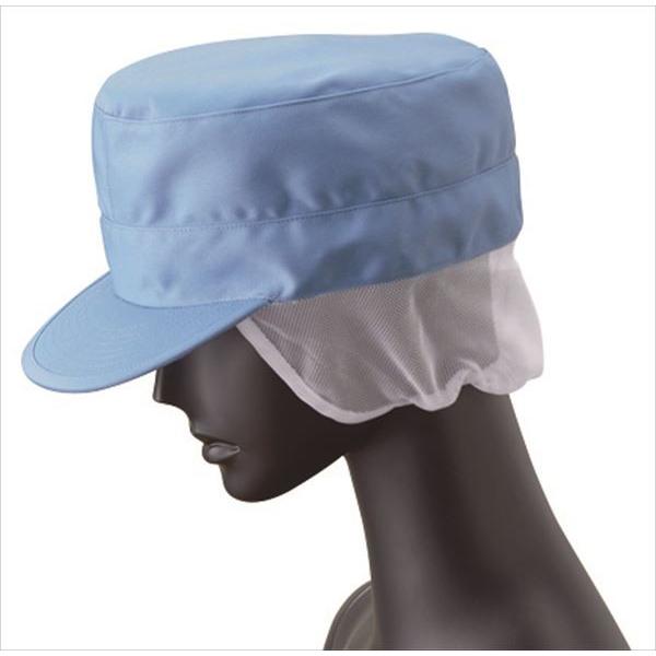 サンペックスイスト 作業用帽子 丸天帽子サイズ：フリー色：サックスツバ：織芯ケープ：メッシュ頭周り調整：マジックテープ素材：ポリエステル６５％綿３５％、ツイル