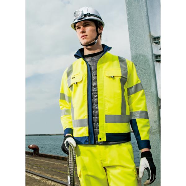 高視認性安全服 アイトス AITOZ 秋冬 高視認長袖ブルゾン AZ-2701 作業服 作業着 uniform-japan_f000214