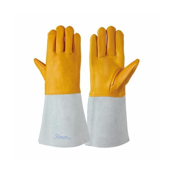 シモン 作業用手袋 溶接用手袋 牛本革 5本指 10双入り SIMON : 空調服