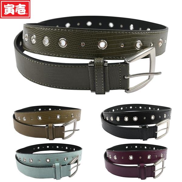 寅壱 2025年秋冬新商品 寅壱柄ベルト 0744-934 合成皮革 TORA刺繍入り