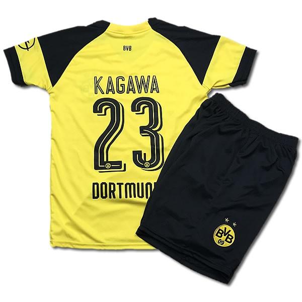 ボルシアドルトムントホーム 香川真司 Kagawa 背番号23 子供用 19サッカーユニフォーム ノンブランドレプリカユニフォーム dh K19kagawa Unilinx 通販 Yahoo ショッピング