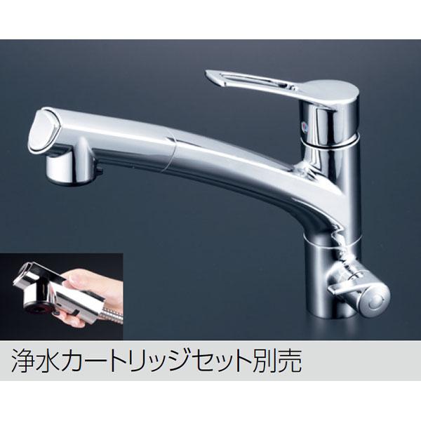 KVK 水栓　KM5061N ビルトイン浄水器用シングルシャワー付混合栓 KVK KM5061N KVK ビルトイン浄水器専用シングルレバー式シャワー