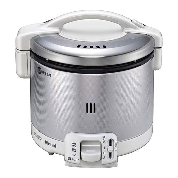 リンナイ ガス炊飯器 こがまる FSシリーズ 0.54L（0.5〜3合） 炊飯のみ プロパンガス グレイッシュホワイト RR-030FS-W