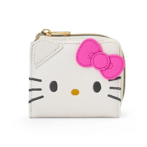 サンリオ ハローキティ フェイス形 二つ折りウォレット さんりお 財布 ウォレット レディース かわいい キャラクター グッズ プレゼント なないろ堂