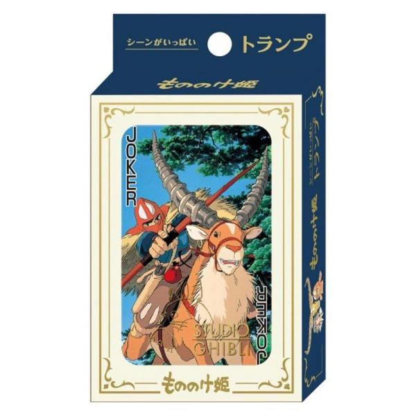 もののけ姫 シーンがいっぱいトランプ スタジオジブリ カードゲーム 収納ケース付き かわいい キャラクター グッズ プレゼント ギフト なないろ堂