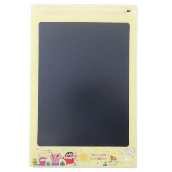 人気の【クレヨンしんちゃん】から可愛いグッズが登場です。何回も書けてパッと消せる！便利な電子タブレットお子様のお絵描きやメモ帳、伝言板としても可愛いですね。消去ボタンで簡単リセット出来ます。厚み5mmで持ち運びにも便利な電子タブレットです。...