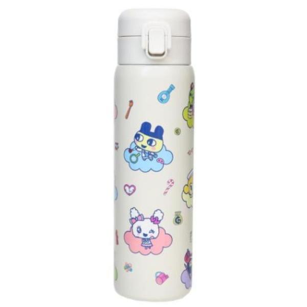たまごっち 保温保冷 ステンレスワンプッシュボトル 480ml ぷちぷちおみせっち 約W65×H228×D75mm 203-003 Tamagotch