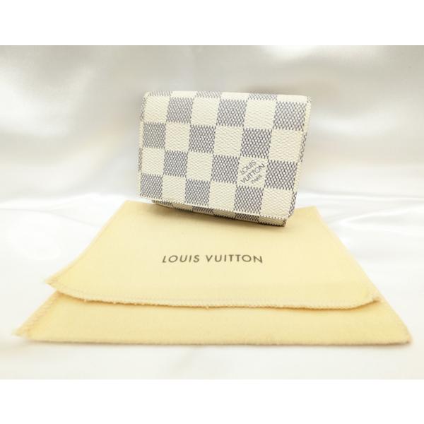 Louis Vuitton ダミエ・アズール ケース ルイヴィトンアズール クーヴェルテュールパスポール 14137 白 ユニ