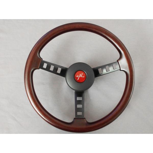 【在庫処分】DATSUN レプリカ リアルウッドステアリング・ホーンパット付き 在庫処分】DATSUN レプリカ ステアリング ハンドル・ホーン