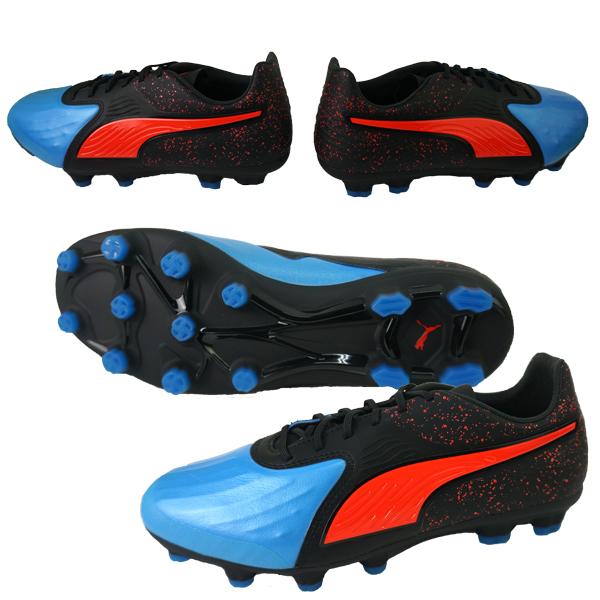 Puma ONE サッカーシューズ スパイク 青/黒/赤 PUMA（プーマ） サッカースパイク ワン 19.2 CC HG 105485-01