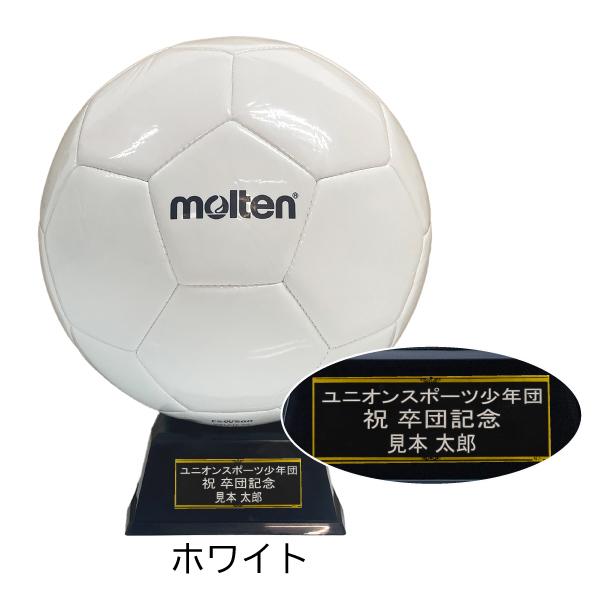 molten（モルテン） サインボール 全白 5号球 無料刻印プレート付 卒業