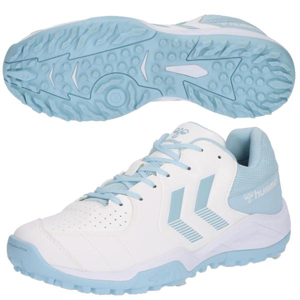 hummel （ヒュンメル） ハンドボール シューズ・靴 グランドシューター7 【ホワイト×ライトブルー】 HAS6020 1067 トレーニングシューズ スニーカー ユニセックス 男性用・女性用 白 2025SP {SK} hummel（ヒュンメル） グランドシューター 7 ホワイト×ライトブルー