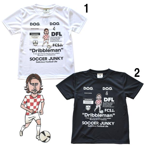 サッカージャンキー／犬ガチャ+4 ワークアウトシャツ&パンツ　3点セット SoccerJunky（サッカージャンキー） ワークアウト TEE DRIBBLEMAN+4
