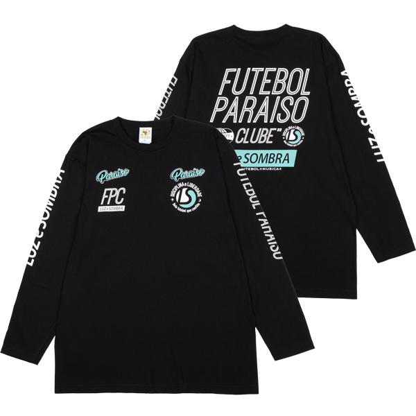 新品　LUZeSOMBRA　ルースイソンブラ　ドミンゴ　ロンT　ブラック　Ｌ ルースイソンブラ（LUZ e SOMBRA） LUZeSOMBRA FUTEBOL PARAISO CLUBE