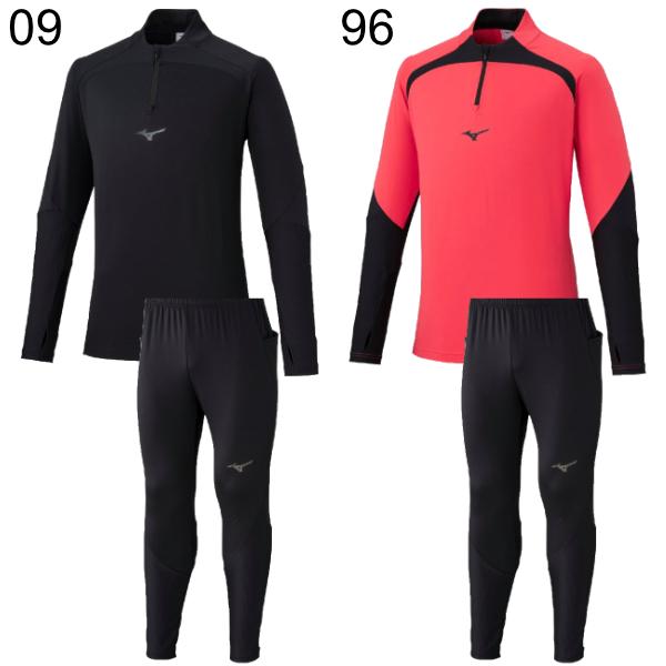 MIZUNO（ミズノ） ハーフジップストレッチフリースシャツパンツ 上下