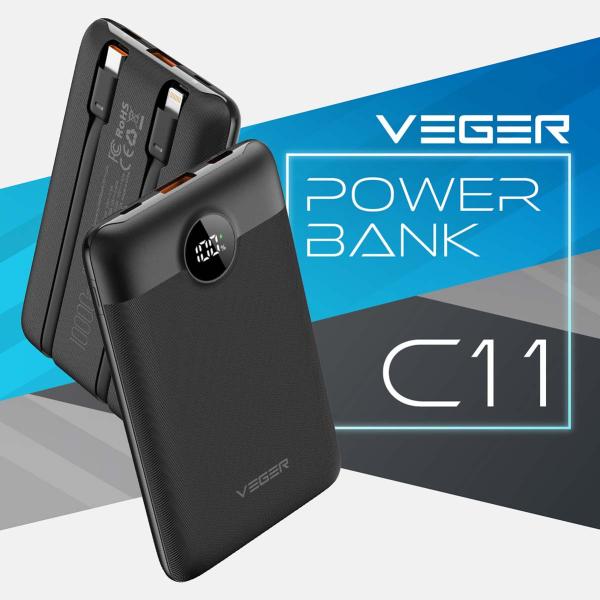 日本正規販売代理店 VEGER Power Bank C11 モバイルバッテリー 日本正規販売代理店 VEGER Power Bank C11 モバイルバッテリー