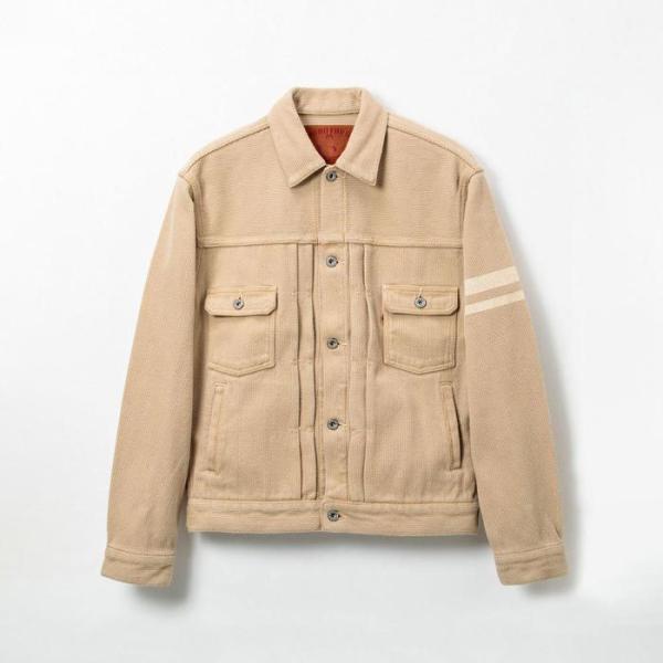 桃太郎ジーンズ MOMOTARO JEANS 03-189 GTBお茶染め刺し子ジャケット 