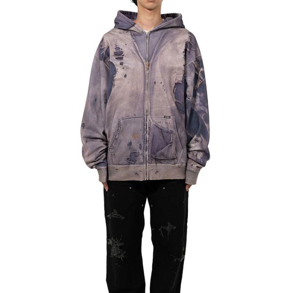 KAMIYA KAMIYA(カミヤ) Trompe L'oeil Print Zip-up Hoodie : UNIQUE
