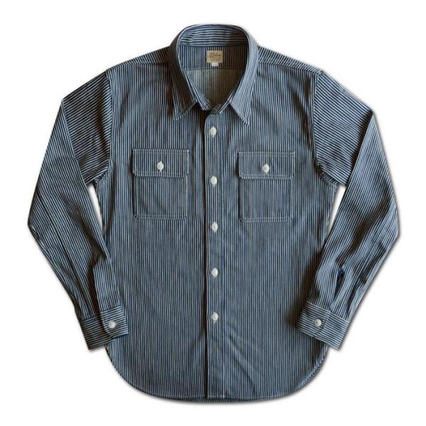 DELUXEWARE デラックスウエア HV-01 HICKORY NEL SHIRT ヒッコリー