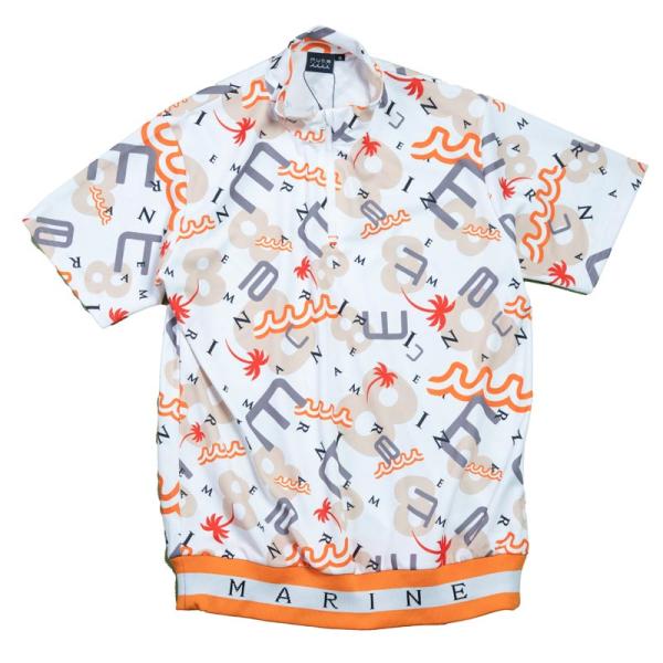 【新品】muta MARINE ムータマリン　ヘムリブ　メンズ　ゴルフ　シャツ WEB限定］ブリヂストンゴルフ × muta MARINE ヘムリブモック