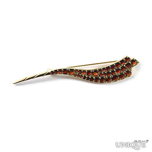 30％OFF】 【ボヘミアン・ガーネット】 ブローチ （シルバー925使用