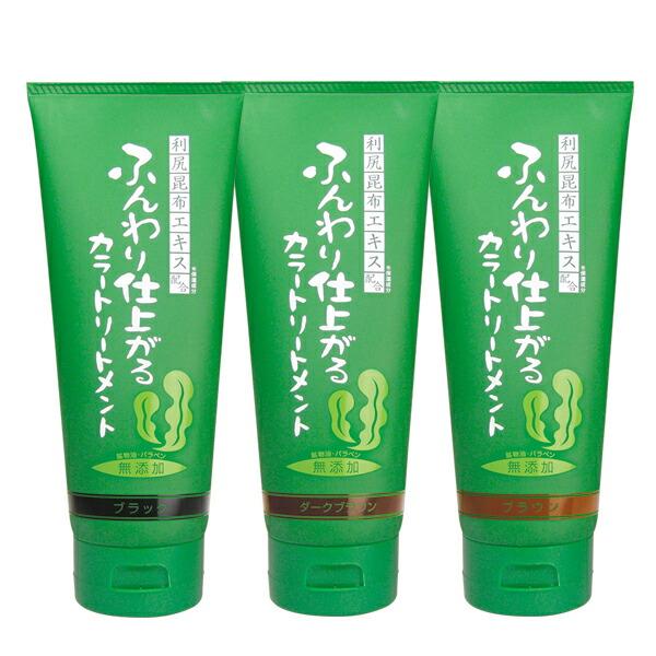 ふんわり仕上がる カラートリートメント 200g 利尻昆布 白髪染め