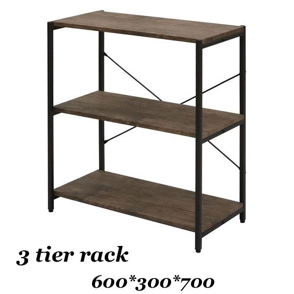 商品サイズ：600mm(幅)×300mm(奥行)×700mm(高さ)材質 合成樹脂化粧繊維板・スチール製（粉体塗装）重量 約7.25キロ商品説明 おしゃれな木製棚板とスチール製フレームを組み合わせ、インテリアにこだわる方にぴったりのアイテム...