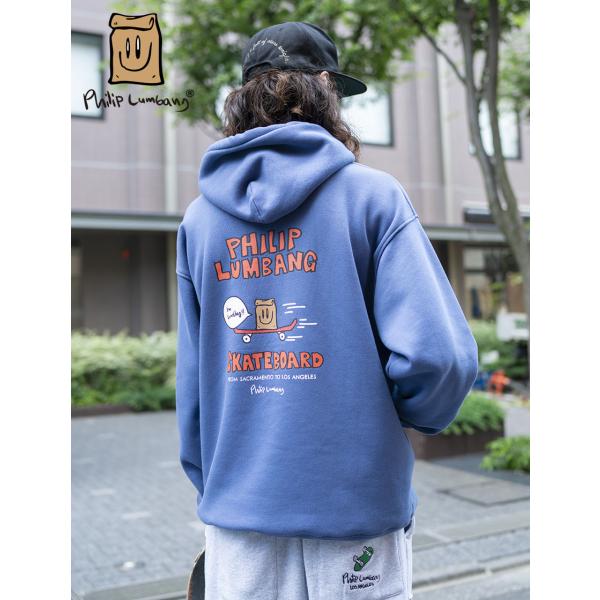 Philip Lumbang 公式 裏起毛パーカー Lunch Bag リラックスFIT